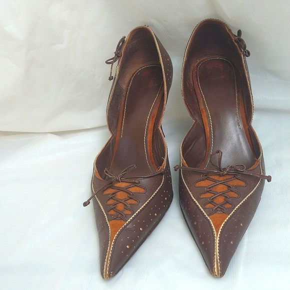 JOEY O Peep Toe Pumps - Picture 1 of 10